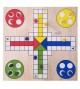 jogo Ludo Tabuleiro Em Madeira Mdf + 1 Dado E 16 Pinos - gala